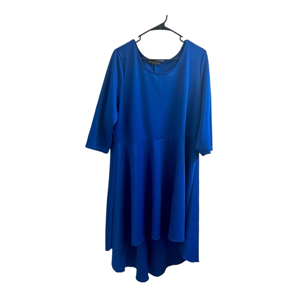 Plus Size Royal Blue High Low Dress Size 3 (3X)